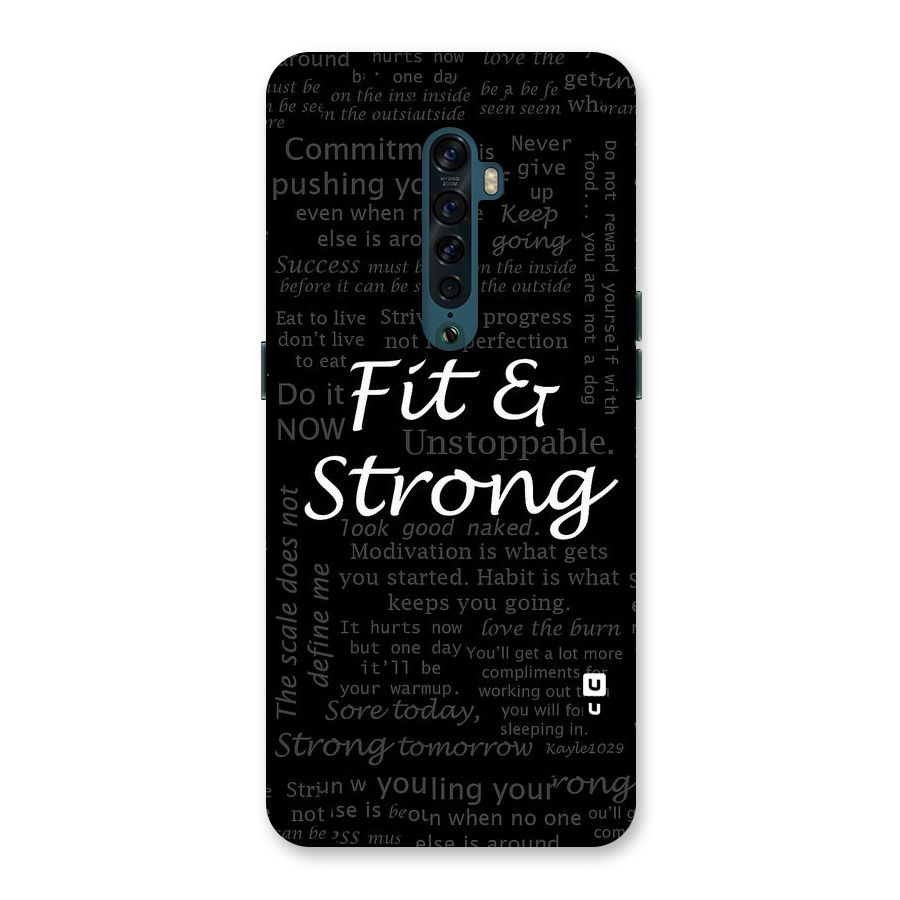 Fit And Strong Back Case for Oppo Reno2