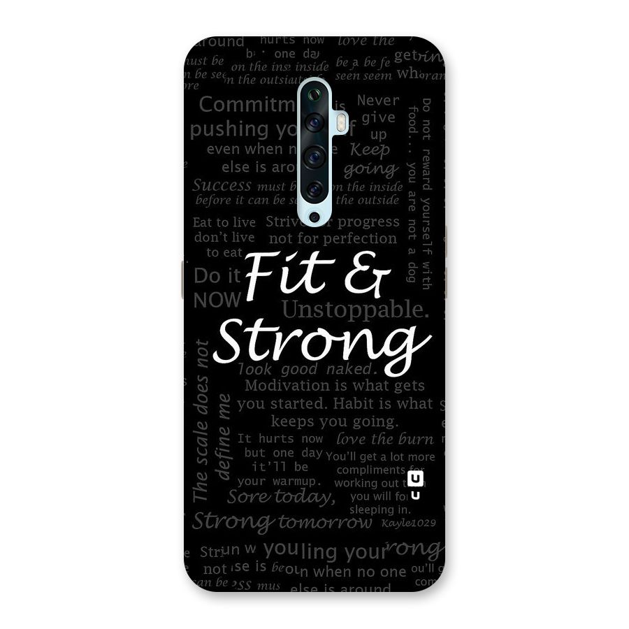 Fit And Strong Back Case for Oppo Reno2 Z