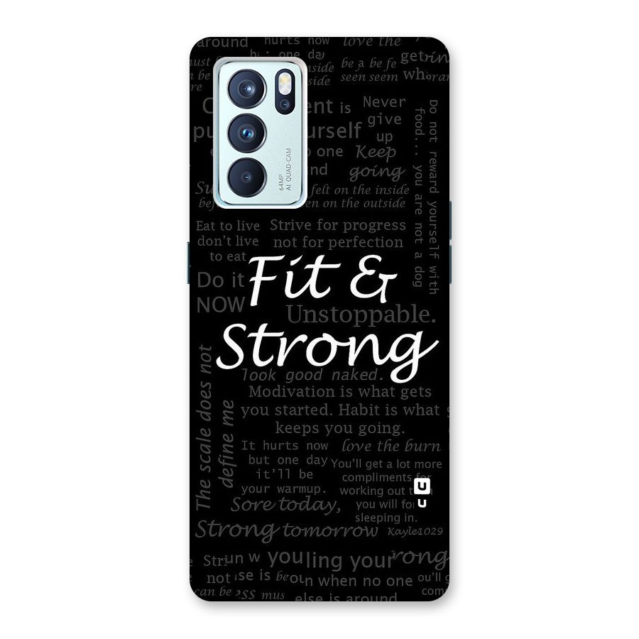 Fit And Strong Back Case for Oppo Reno6 Pro 5G