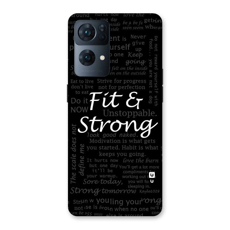 Fit And Strong Back Case for Oppo Reno7 Pro 5G