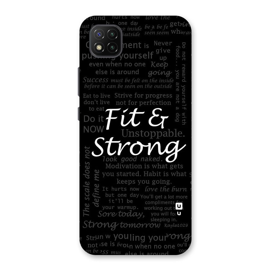 Fit And Strong Back Case for Poco C3