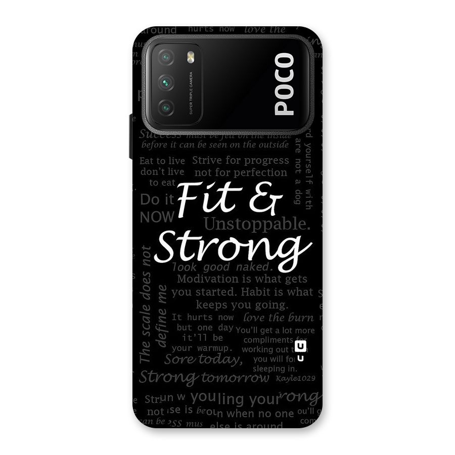 Fit And Strong Back Case for Poco M3