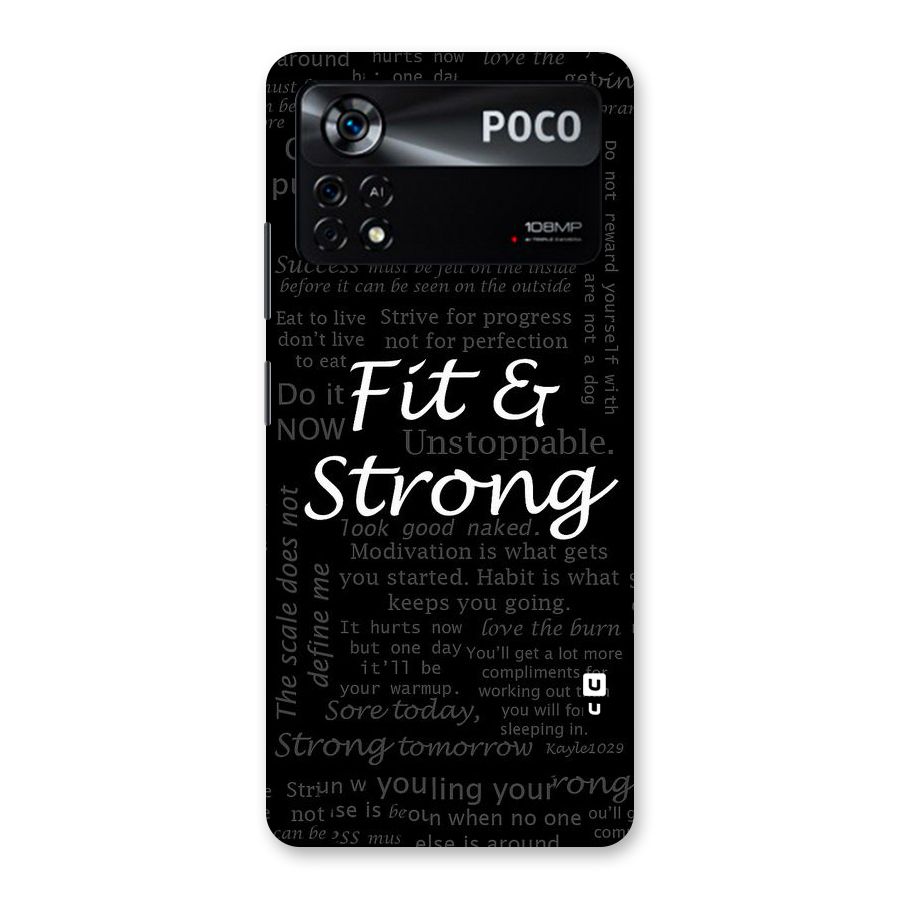 Fit And Strong Back Case for Poco X4 Pro 5G