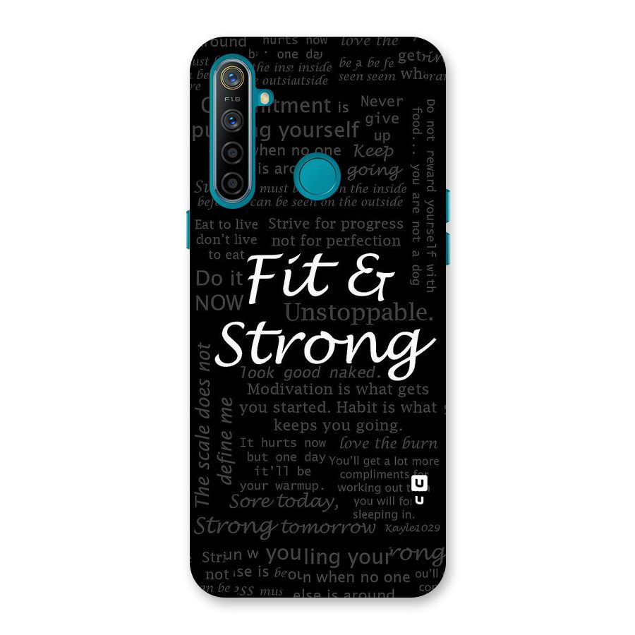 Fit And Strong Back Case for Realme 5i