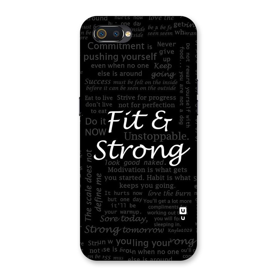 Fit And Strong Back Case for Realme C2