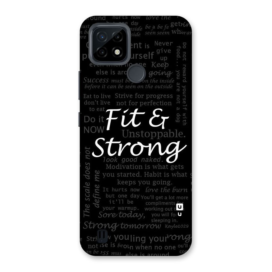 Fit And Strong Back Case for Realme C21