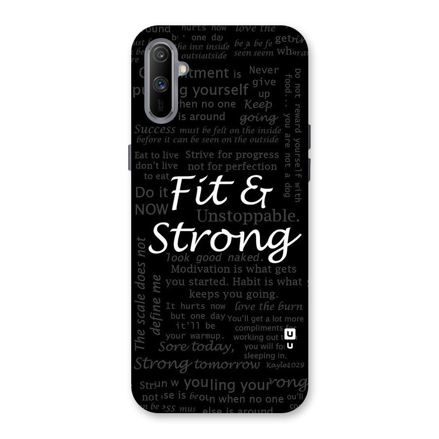 Fit And Strong Back Case for Realme C3