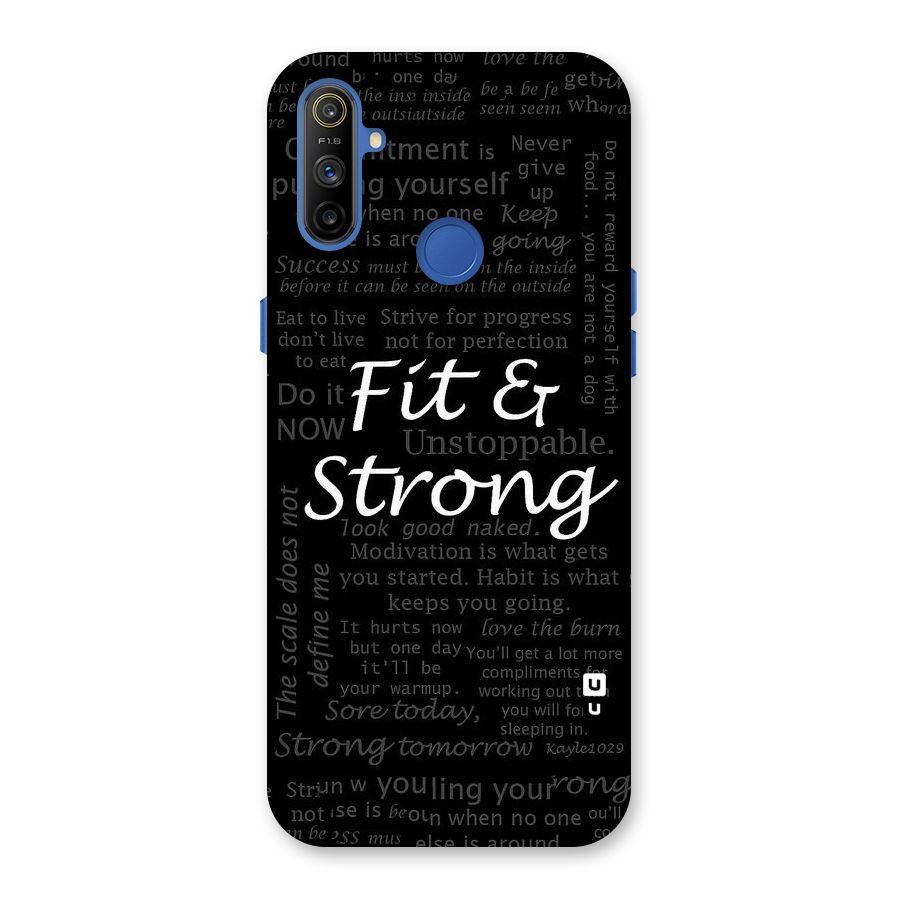 Fit And Strong Back Case for Realme Narzo 10A