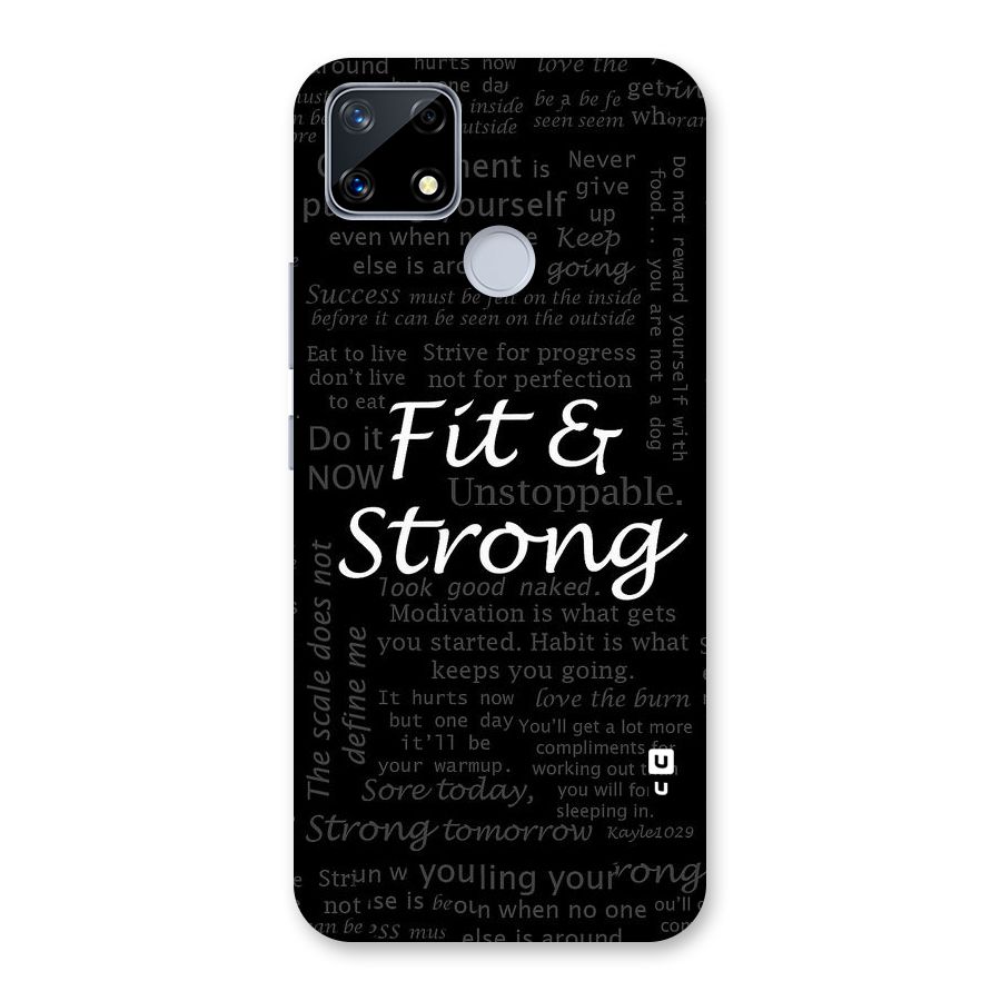 Fit And Strong Back Case for Realme Narzo 20