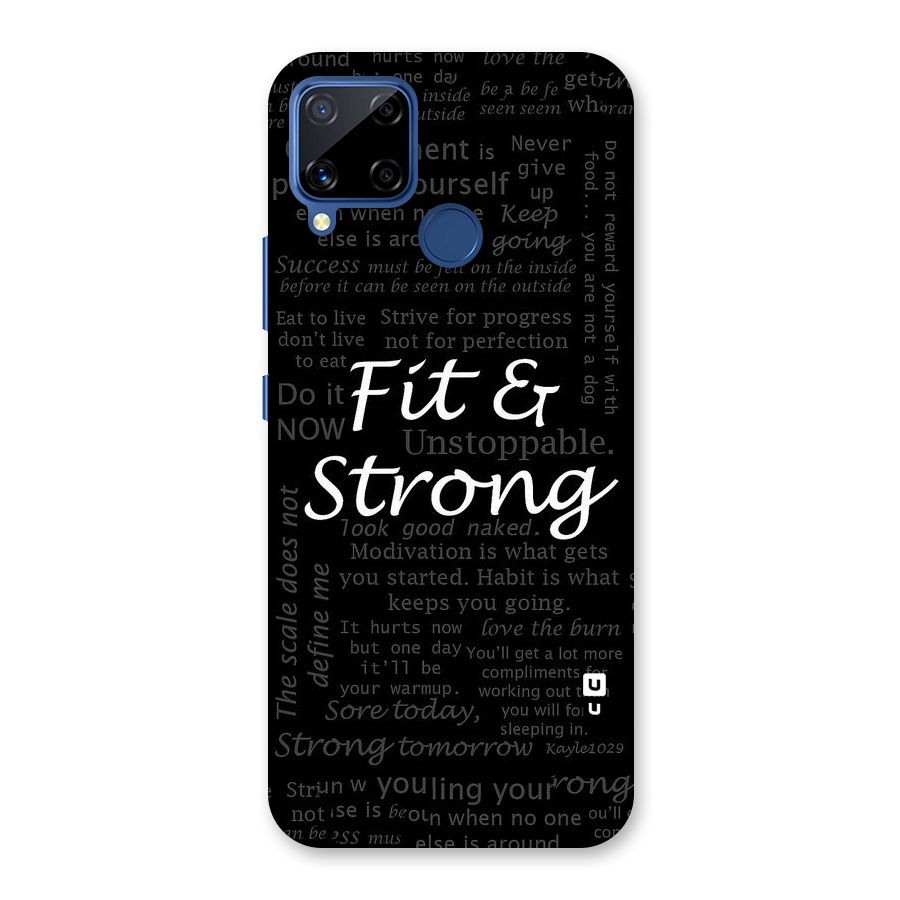 Fit And Strong Back Case for Realme Narzo 30A