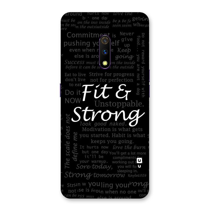 Fit And Strong Back Case for Realme X