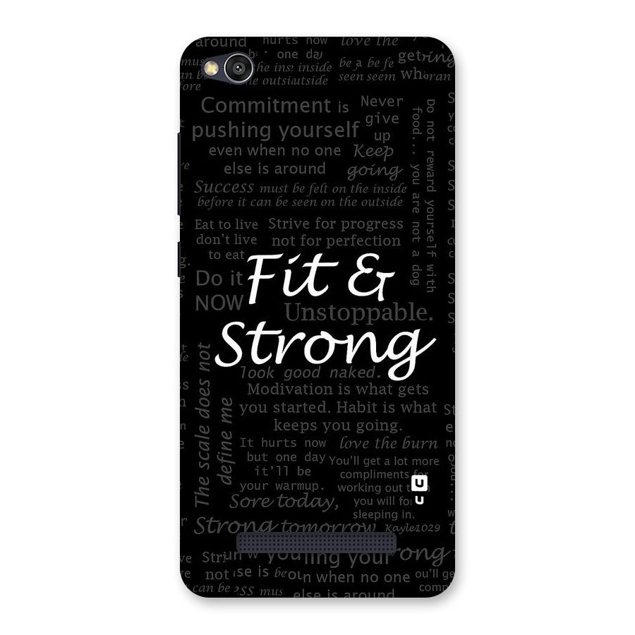 Fit And Strong Back Case for Redmi 4A