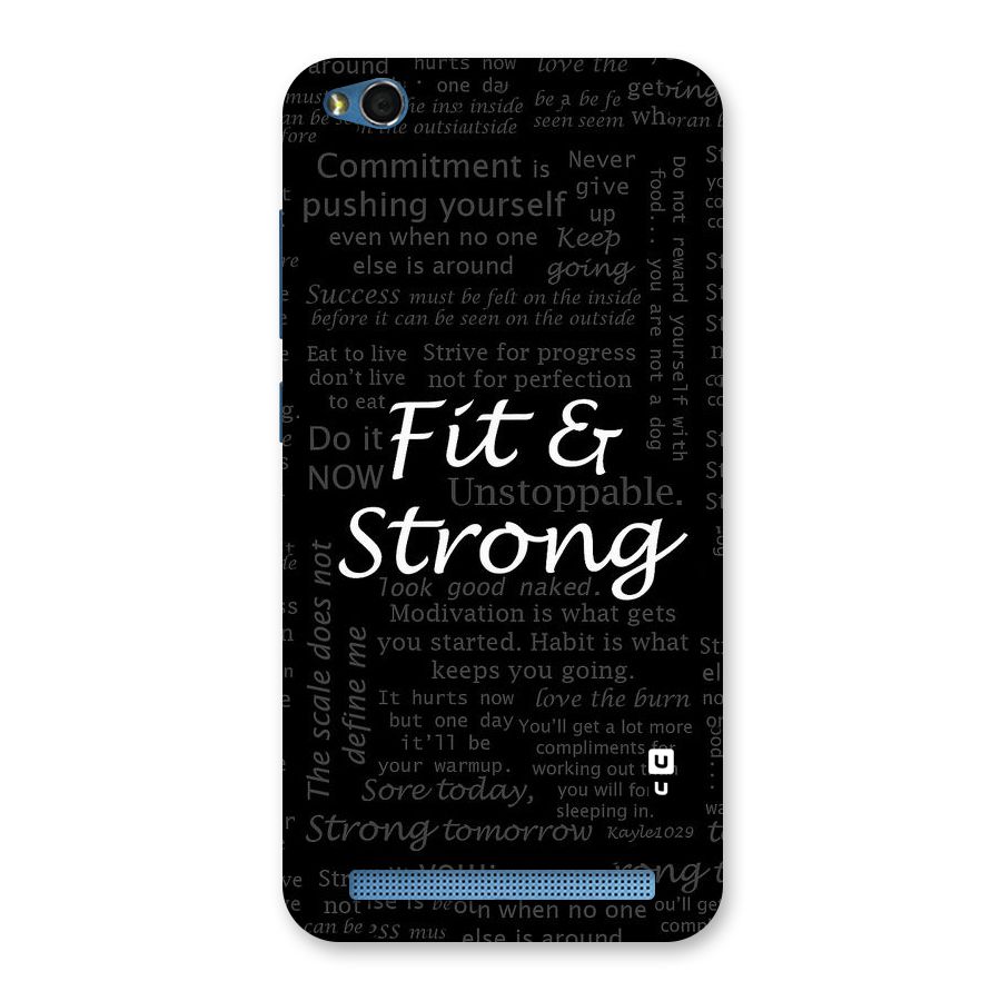 Fit And Strong Back Case for Redmi 5A