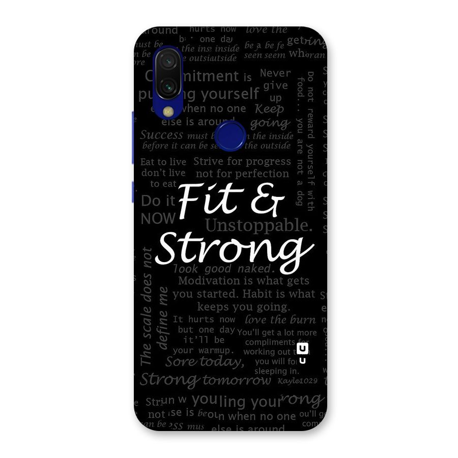 Fit And Strong Back Case for Redmi 7