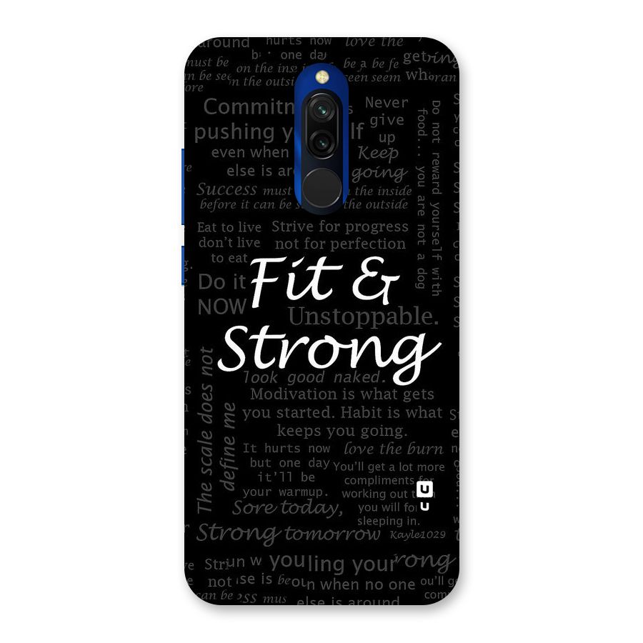 Fit And Strong Back Case for Redmi 8