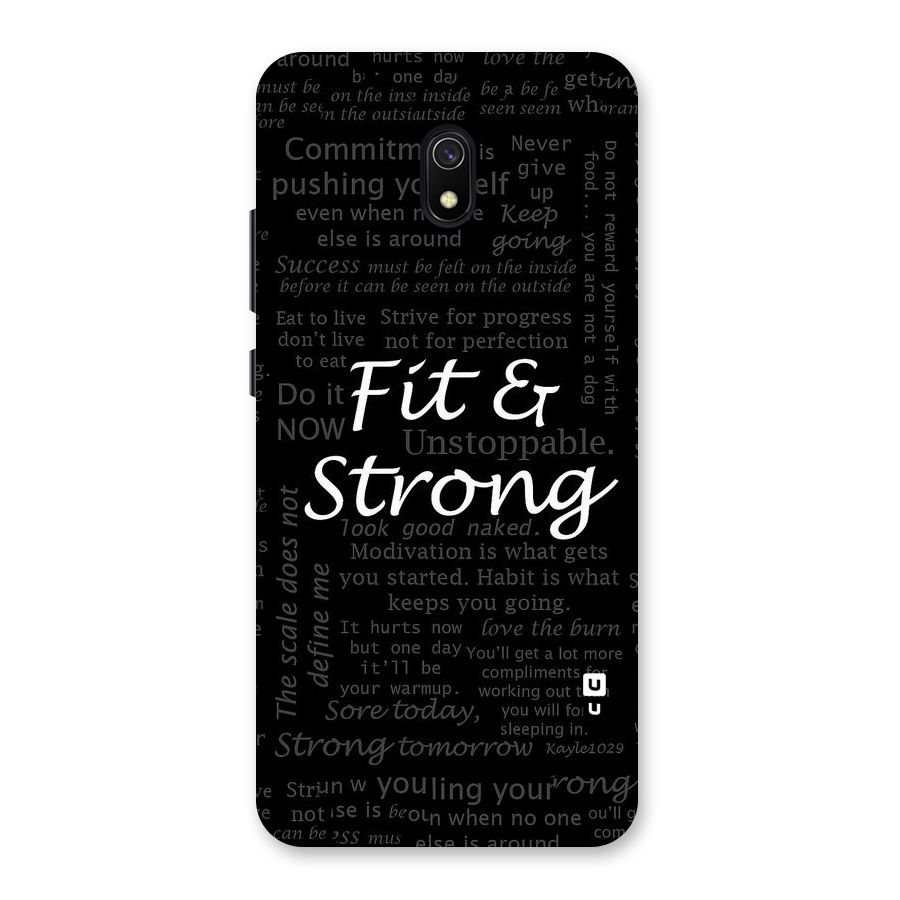 Fit And Strong Back Case for Redmi 8A