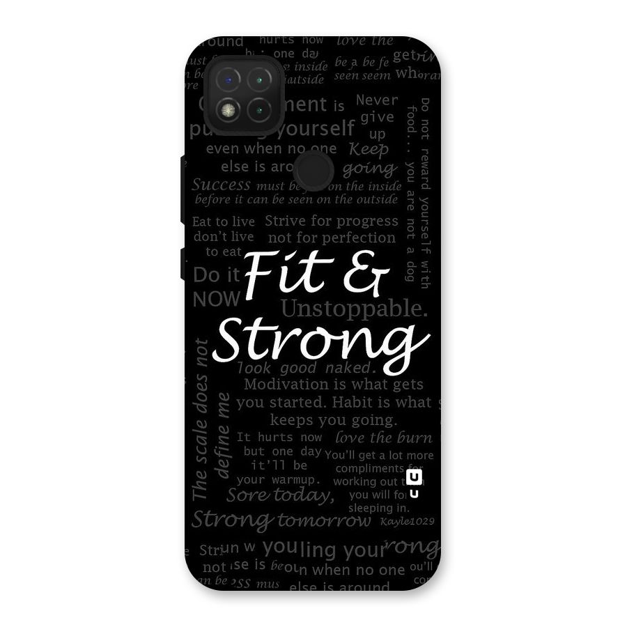 Fit And Strong Back Case for Redmi 9
