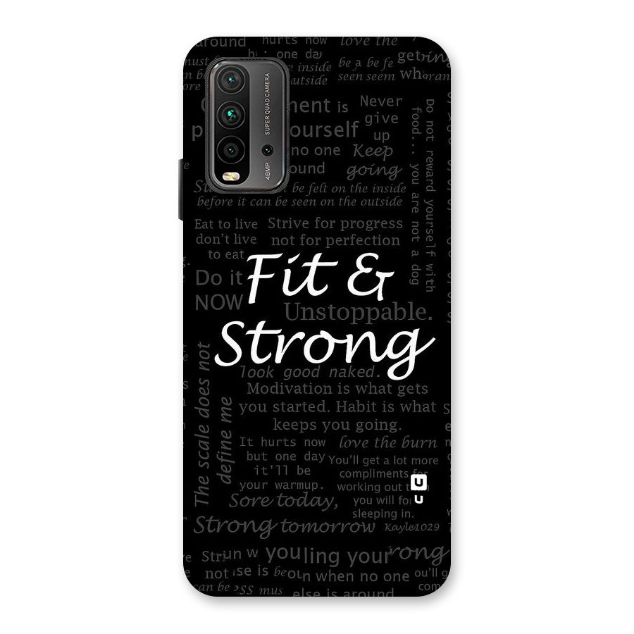Fit And Strong Back Case for Redmi 9 Power