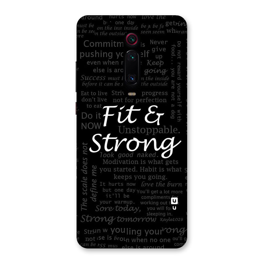Fit And Strong Back Case for Redmi K20