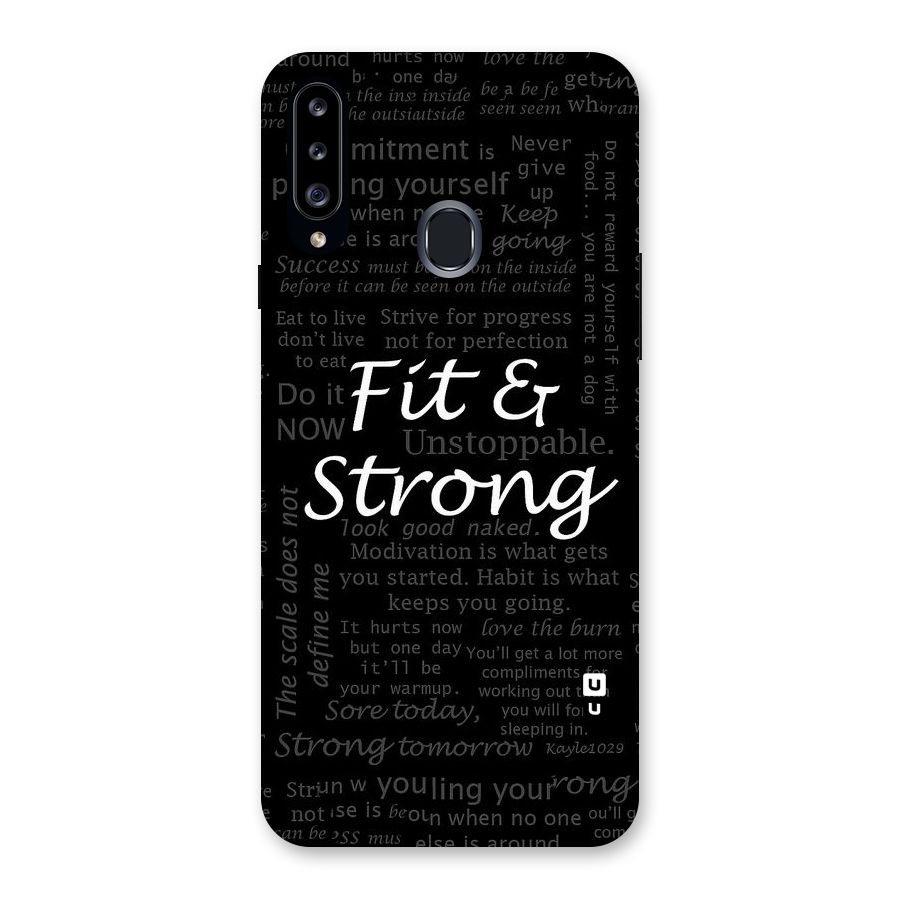 Fit And Strong Back Case for Samsung Galaxy A20s