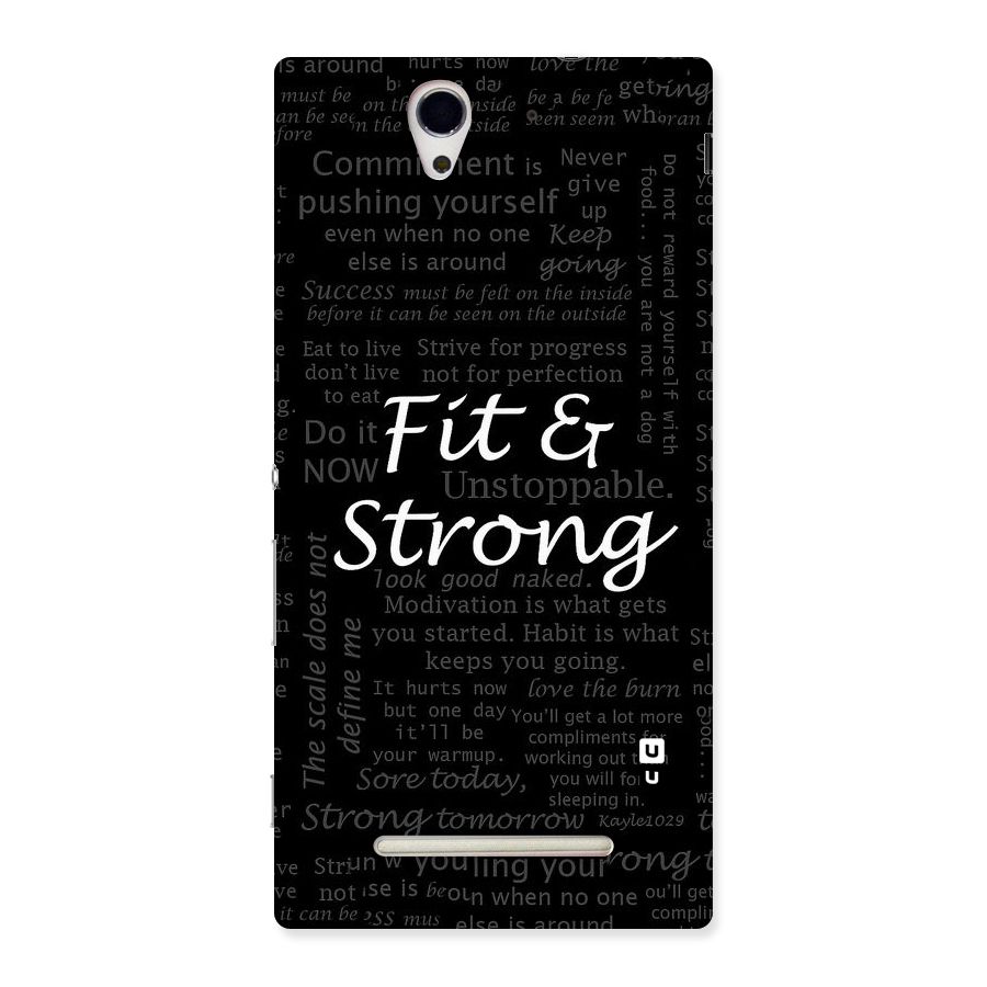 Fit And Strong Back Case for Sony Xperia C3
