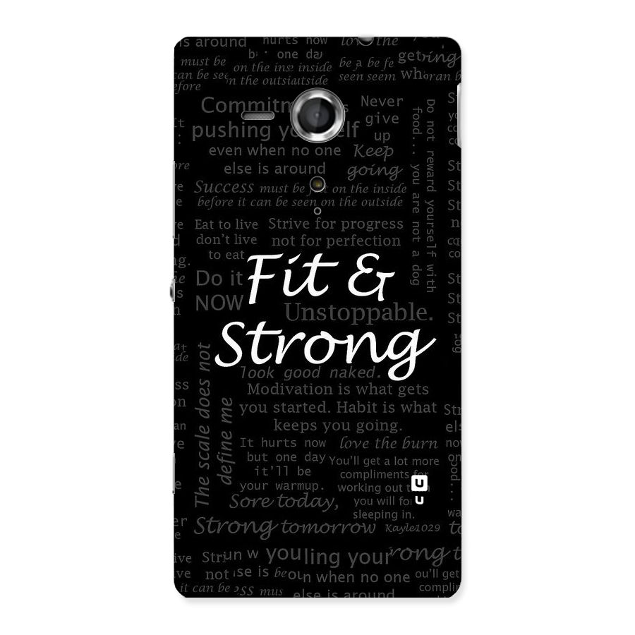 Fit And Strong Back Case for Sony Xperia SP