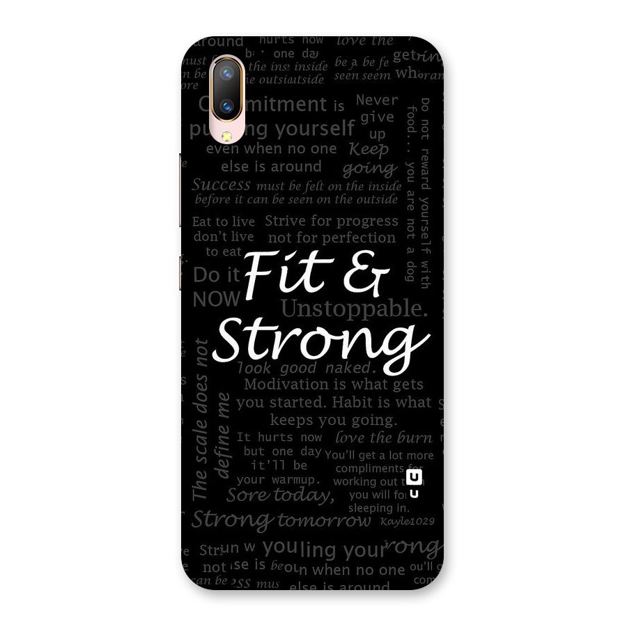 Fit And Strong Back Case for Vivo V11 Pro