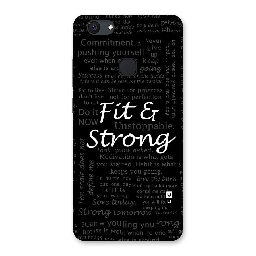 Fit And Strong Back Case for Vivo V7 Plus