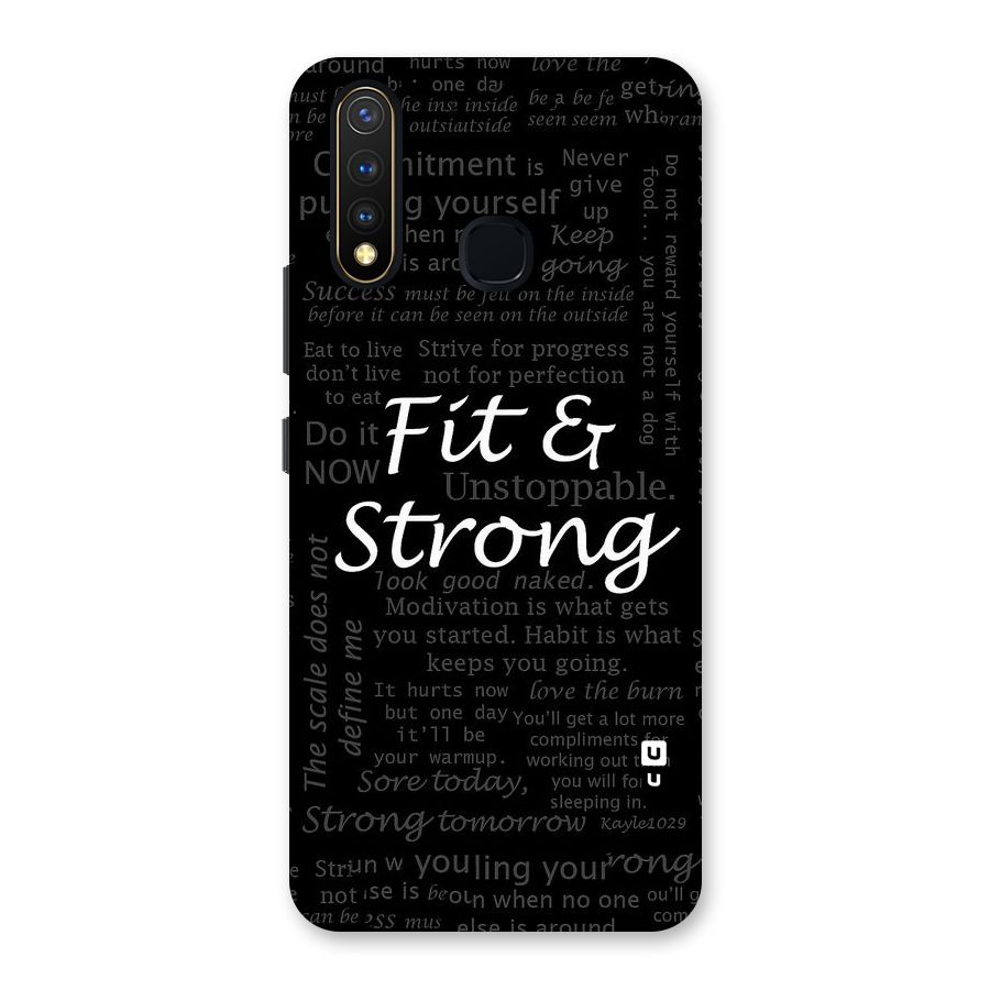 Fit And Strong Back Case for Vivo Y19