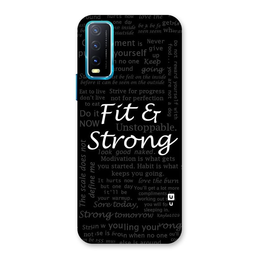 Fit And Strong Back Case for Vivo Y20A