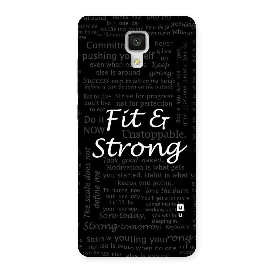 Fit And Strong Back Case for Xiaomi Mi 4