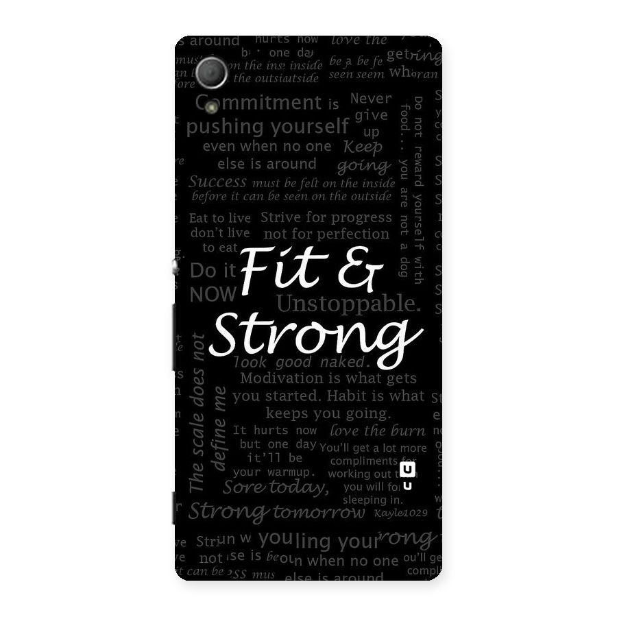 Fit And Strong Back Case for Xperia Z4