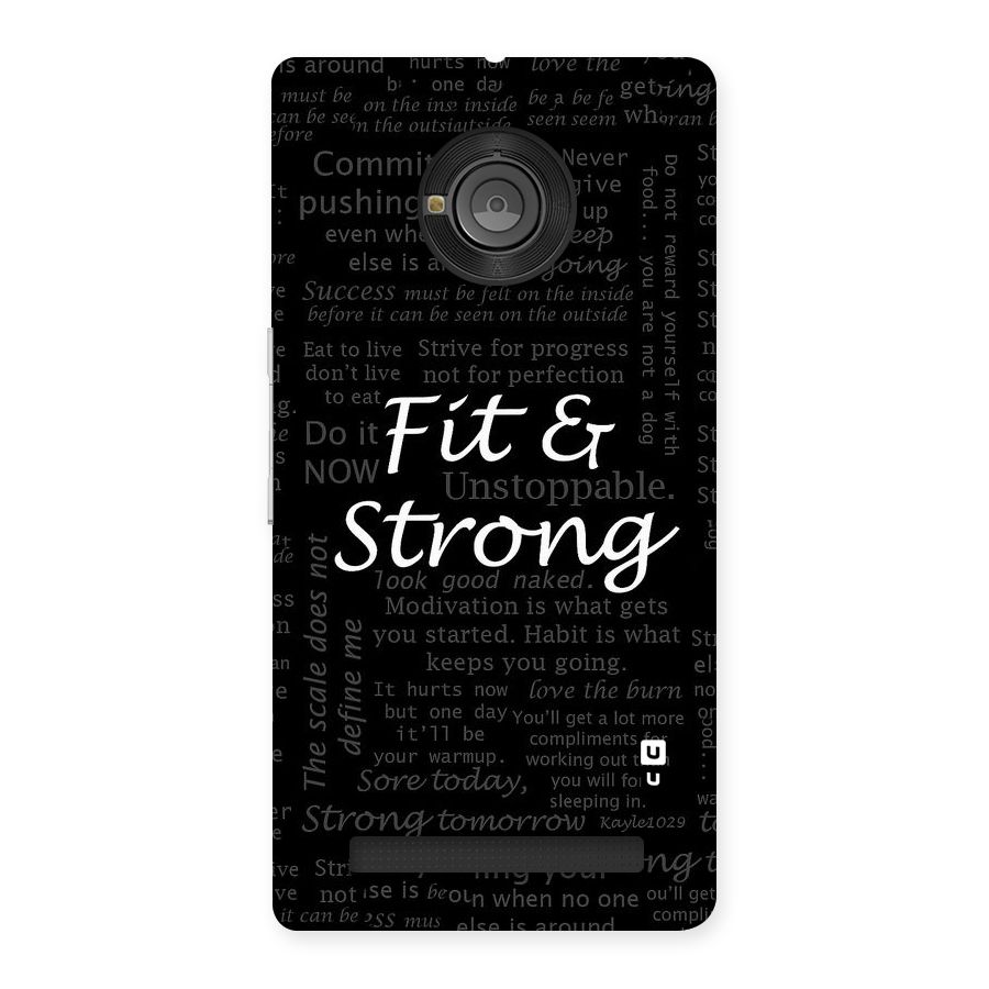 Fit And Strong Back Case for Yu Yunique