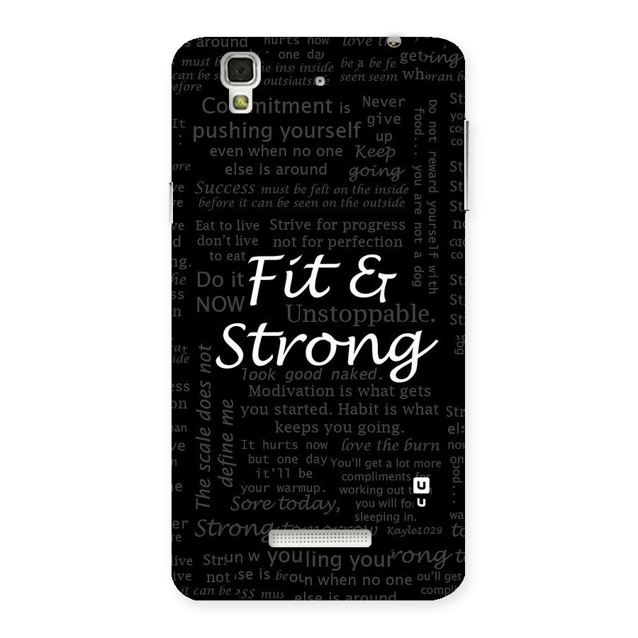 Fit And Strong Back Case for Yu Yureka