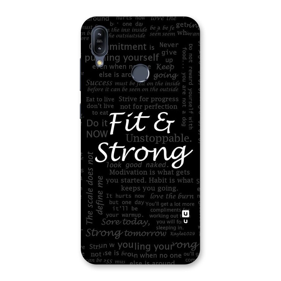 Fit And Strong Back Case for Zenfone Max M2