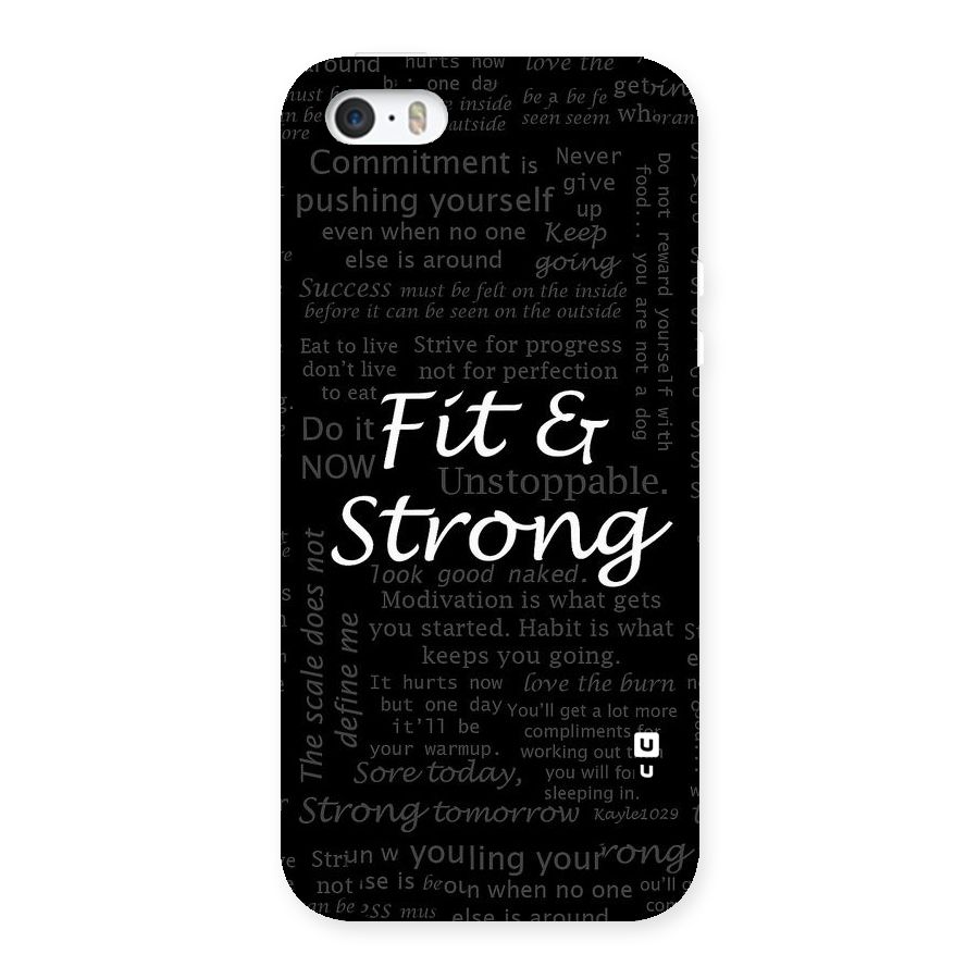 Fit And Strong Back Case for iPhone SE