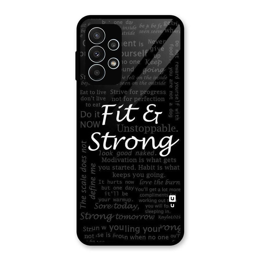 Fit And Strong Glass Back Case for Galaxy A23