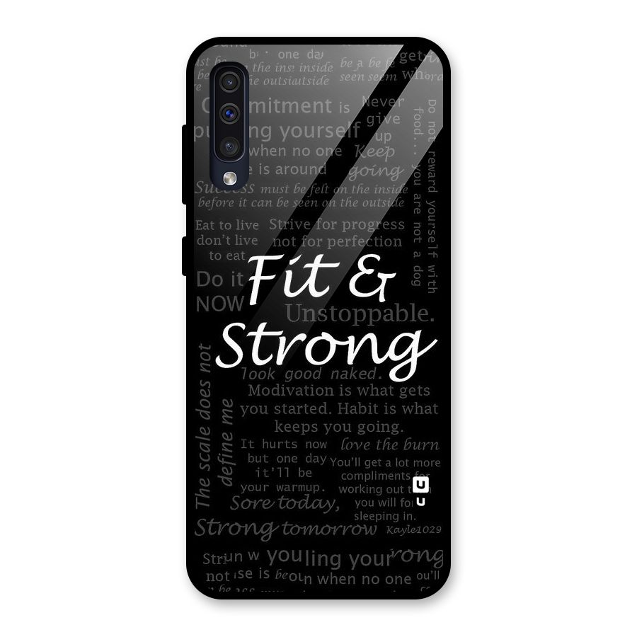 Fit And Strong Glass Back Case for Galaxy A30s