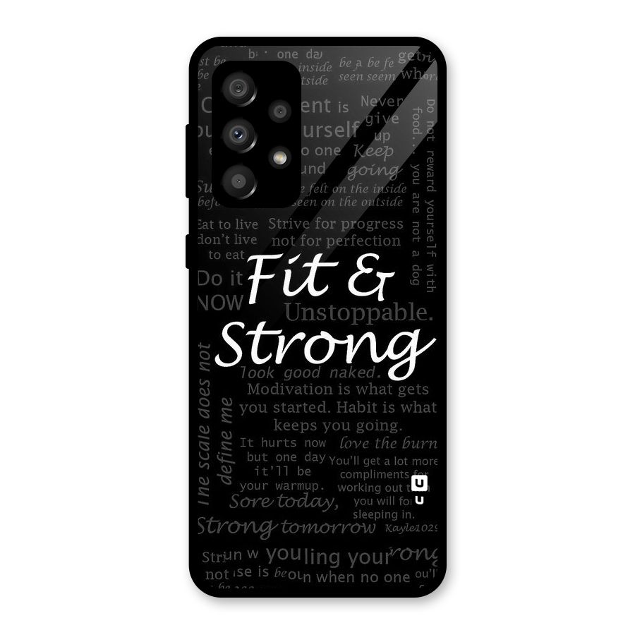 Fit And Strong Glass Back Case for Galaxy A32