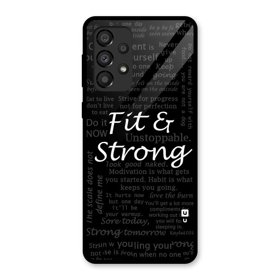 Fit And Strong Glass Back Case for Galaxy A33 5G