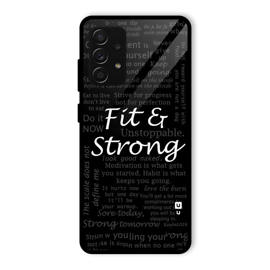 Fit And Strong Glass Back Case for Galaxy A53 5G