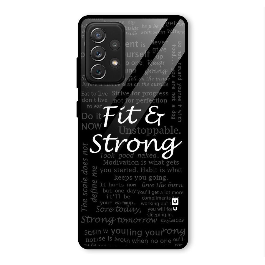 Fit And Strong Glass Back Case for Galaxy A72