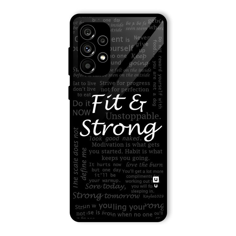 Fit And Strong Glass Back Case for Galaxy A73 5G
