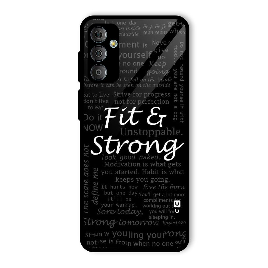 Fit And Strong Glass Back Case for Galaxy F23