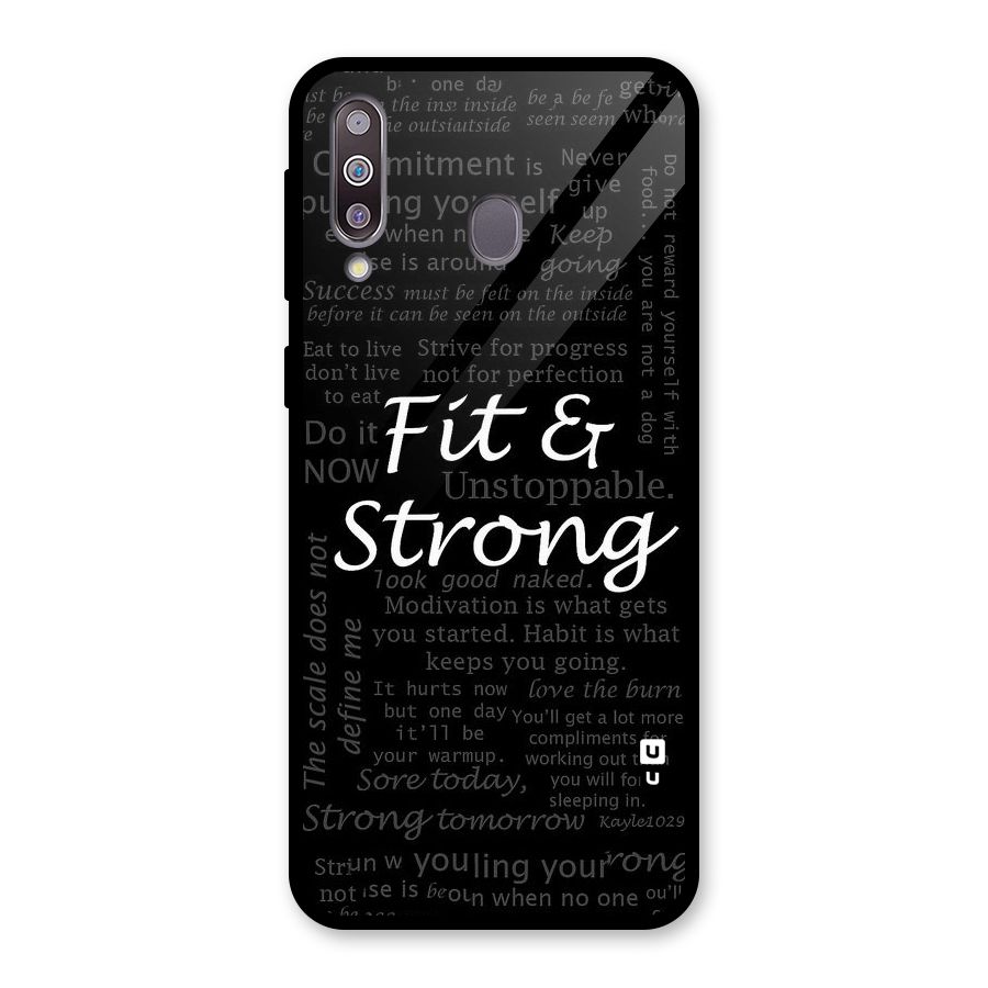 Fit And Strong Glass Back Case for Galaxy M30