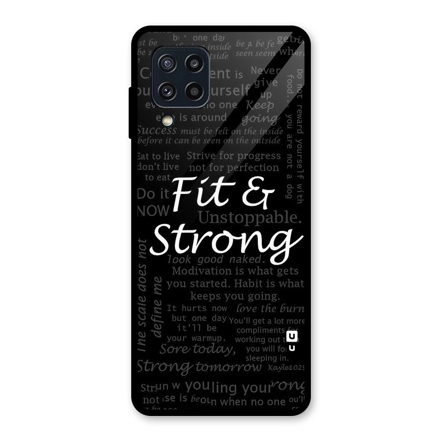 Fit And Strong Glass Back Case for Galaxy M32