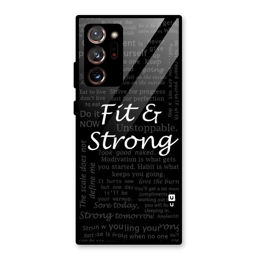 Fit And Strong Glass Back Case for Galaxy Note 20 Ultra