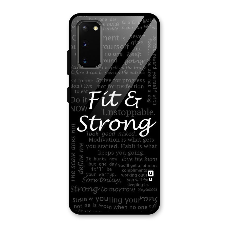 Fit And Strong Glass Back Case for Galaxy S20