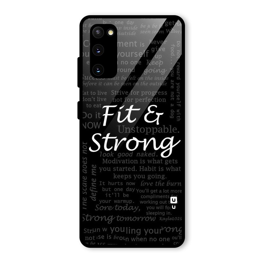 Fit And Strong Glass Back Case for Galaxy S20 FE