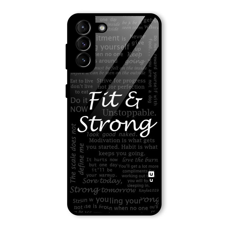 Fit And Strong Glass Back Case for Galaxy S21 Plus
